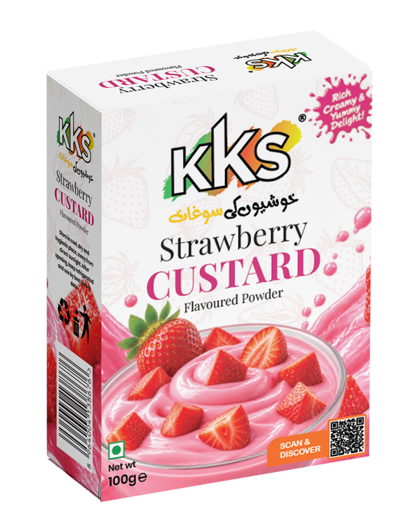 Custard Powder Strawberry Flavour