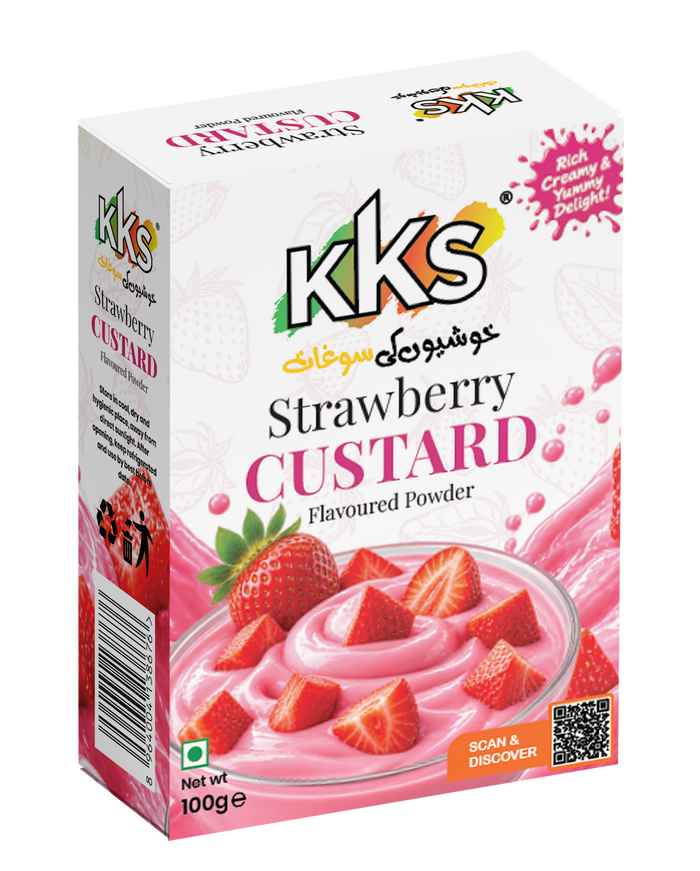 Custard Powder Strawberry Flavour